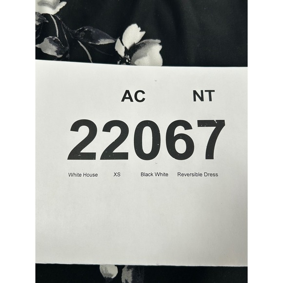 NEW White House Black Market Garnet Floral Sheath Dress XS Black - AC - Picture 11 of 11